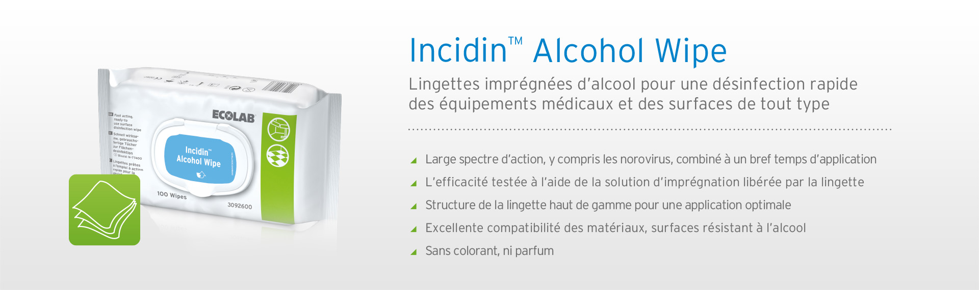 Incidin Alcohol Wipe