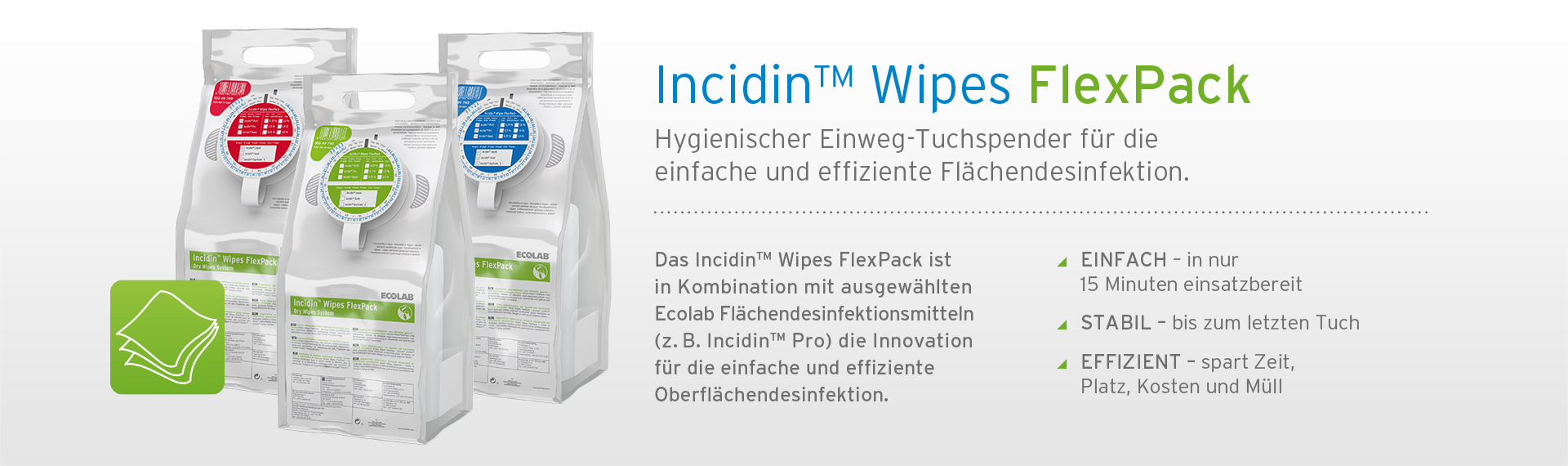 Incidin Wipes FlexPack